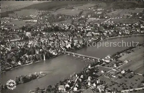 Saeckingen Rhein Fliegeraufnahme Kat. Bad Saeckingen