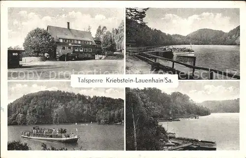 Lauenhain Talsperre Kriebstein Teilansichten Fahrgastschiffe Kat. Ludwigsstadt