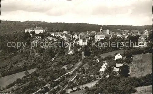 Langenburg Wuerttemberg Panorama Kat. Langenburg