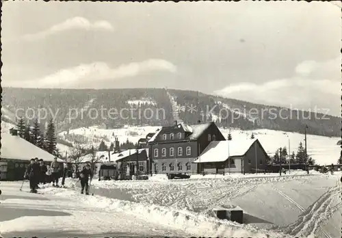 Oberwiesenthal Erzgebirge Teilansicht Kat. Oberwiesenthal