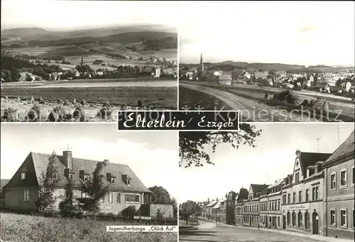 Elterlein Panorama Jugendherberge Glueck Auf Strassenpartie Kat. Elterlein