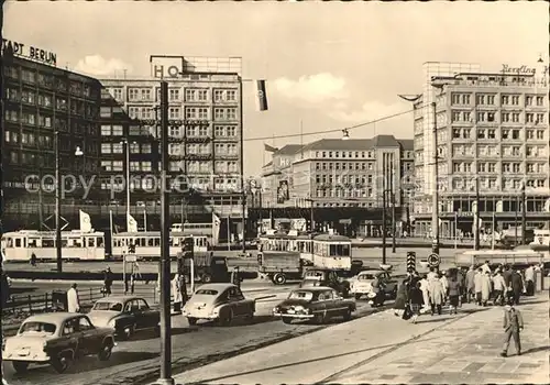 Berlin Alexanderplatz Strassenbahnen Kat. Berlin