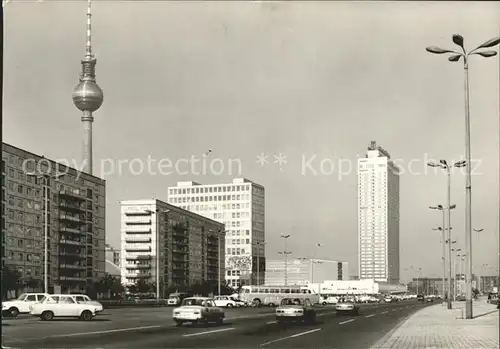 Berlin Karl Marx Allee Fernsehturm Kat. Berlin