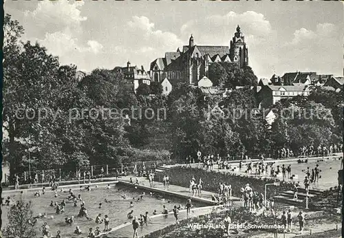 Wetzlar Staedt Schwimmbad Kirche Kat. Wetzlar