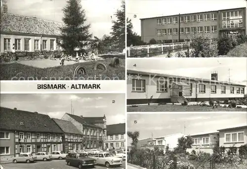 Bismark Altmark Kinderkrippe Markt Seelenbinder Oberschule Lehrlingswohnheim Eigenheime am Steinbett Kat. Bismark Altmark