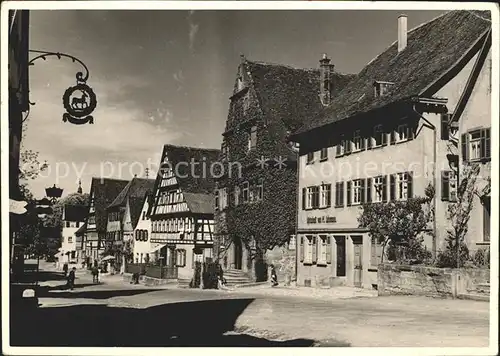 Langenburg Wuerttemberg Dorfstrasse Kat. Langenburg