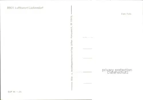 Lueckendorf Blick zum Hochwald Kat. Kurort Oybin