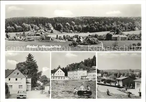 Hetzdorf Bockelwitz Panorama Ferienheim Schwimmbad Kat. Bockelwitz