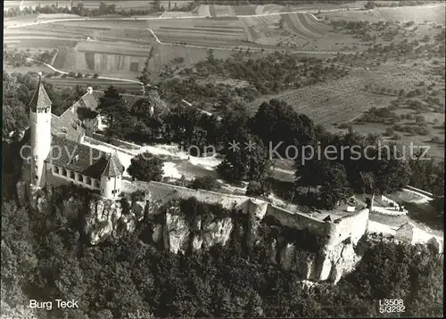 Teck Burg Teck Fliegeraufnahme Kat. Kirchheim unter Teck
