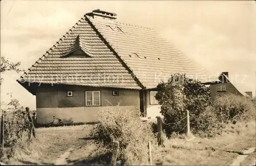 Vitte Fischerhaus mit schiefem Dach Kat. Insel Hiddensee