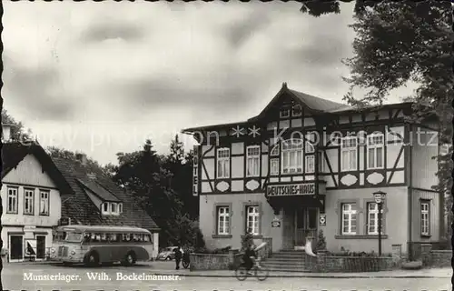 Munsterlager Wilhelm Bockelmann Strasse Deutsches Haus Kat. Munster
