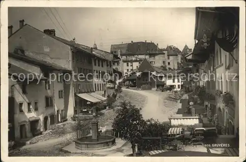 Gruyeres FR Marktplatz  Kat. Gruyeres