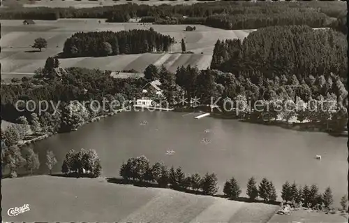 Bad Woerishofen Terrassen Cafe Strandbad Waldsee Fliegeraufnahme  Kat. Bad Woerishofen