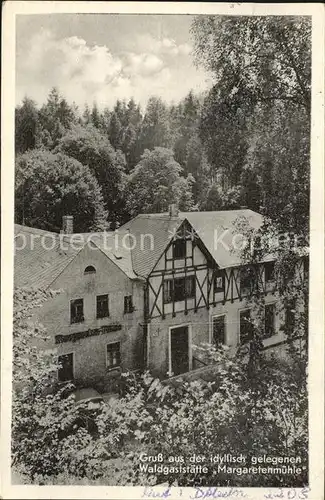 Rosswein Waldgaststaette Zur Margarethenmuehle  Kat. Rosswein