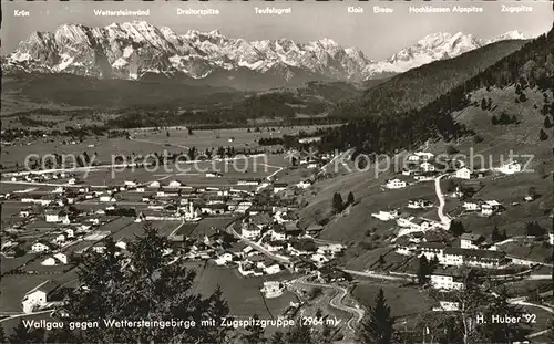 Wallgau Wettersteingebirge Zugspitzgruppe Kat. Wallgau