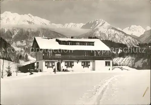 Tiefenbach Oberstdorf Alpengasthof Cafe Jaegerwinkel  Kat. Oberstdorf