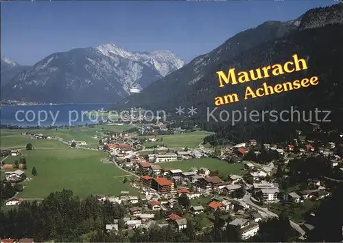 Maurach Tirol Fliegeraufnahme Kat. Eben am Achensee
