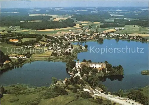 Seeon Seebruck Kloster Seeon Fliegeraufnahme Kat. Seeon Seebruck