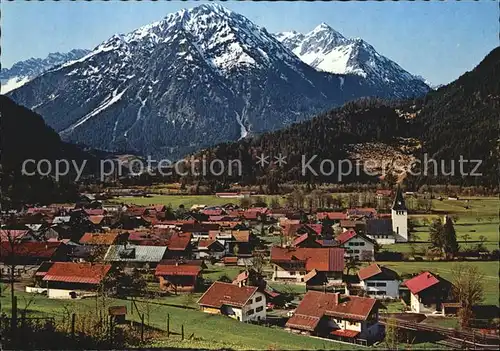 Bad Oberdorf Pfannenhoelzer Breitenberg Rotspitze Nebelhorn Kat. Bad Hindelang