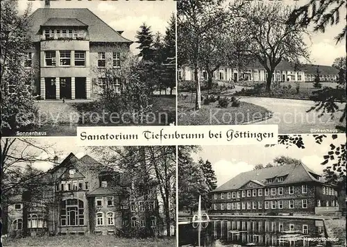 Goettingen Niedersachsen Sanatorium Tiefenbrunn Sonnenhaus Birkenhaus  Kat. Goettingen