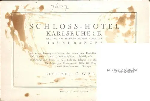 Karlsruhe Baden Schloss Hotel