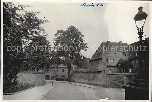 Meissen Elbe Sachsen Partie an der Kirche St Afra Kat. Meissen