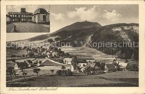 Waltersdorf Zittau Panorama mit Lausche Kat. Grossschoenau Sachsen
