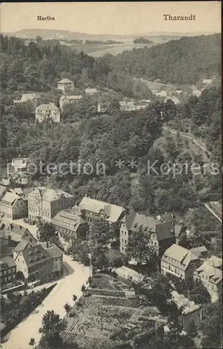 Tharandt Panorama Blick nach Hartha Kat. Tharandt