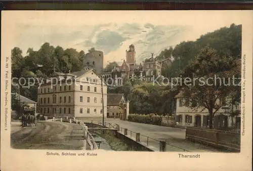 Tharandt Schule Schloss Ruine Kat. Tharandt
