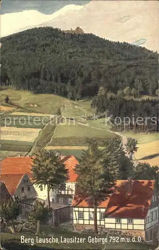 Waltersdorf Zittau Berg Lausche Lausitzer Gebirge Wiedemanns Kuenstlerkarte Kat. Grossschoenau Sachsen
