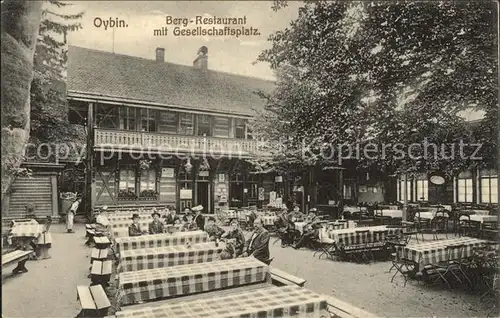 Oybin Bergrestaurant mit Gesellschaftsplatz Kat. Kurort Oybin