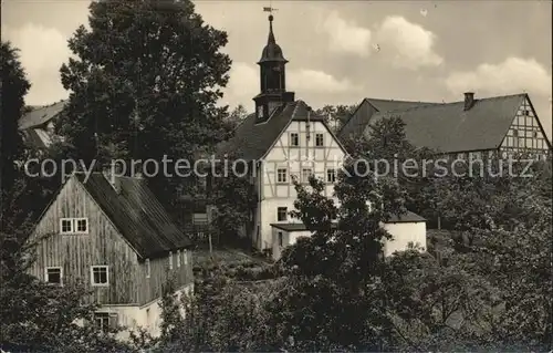 Luebau Blick zum Gemeindeamt Kat. Rabenau Sachsen