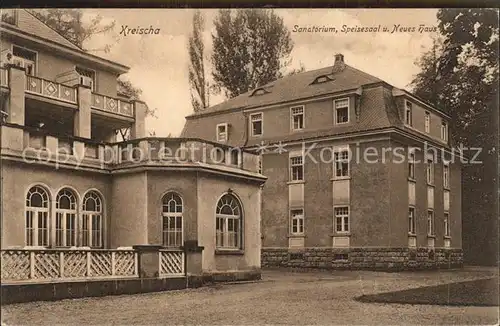 Kreischa Sanatorium Speisesaal Neues Haus Kat. Kreischa Dresden