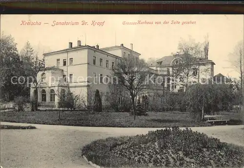 Kreischa Sanatorium Dr Krapf Grosses Kurhaus Kat. Kreischa Dresden
