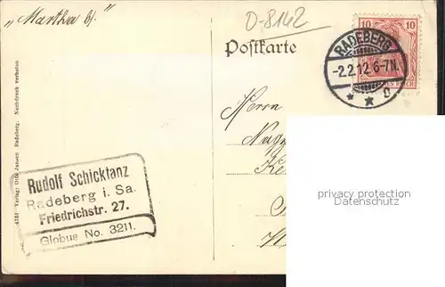 Radeberg Sachsen Schloss Klippenstein Kat. Radeberg