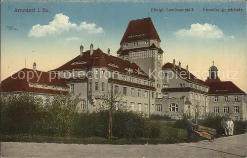 Arnsdorf Dresden Kgl Landesanstalt Verwaltungsgebaeude Kat. Arnsdorf