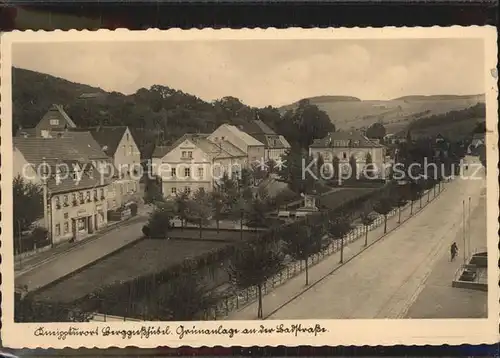 Berggiesshuebel Gruenanlage an der Badstrasse Kneippkurort Kat. Bad Gottleuba Berggiesshuebel