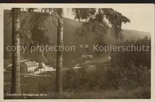 Hirschsprung Gasthaus Ladenmuehle Kat. Altenberg