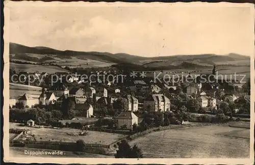 Dippoldiswalde Osterzgebirge Panorama Kat. Dippoldiswalde