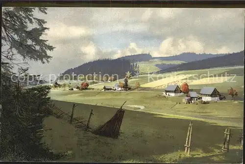 Rehefeld Zaunhaus vom Kreuzweg gesehen Photochromie Serie II Kat. Altenberg