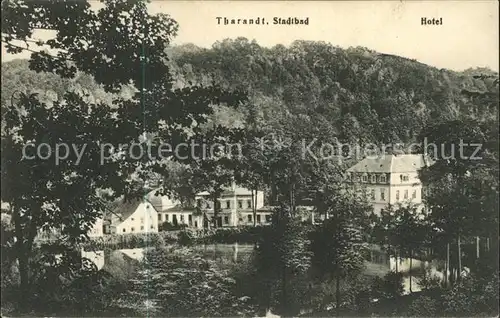 Tharandt Stadtbad Hotel Teich Kat. Tharandt