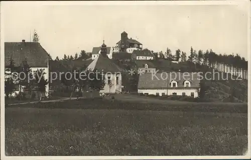 Graupen Erzgebirge Bergwirtschaft Mueckentuermchen Kirche Kat. Krupka