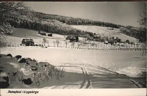 Rehefeld Zaunhaus Winterpanorama Hoehenluftkurort Kat. Altenberg