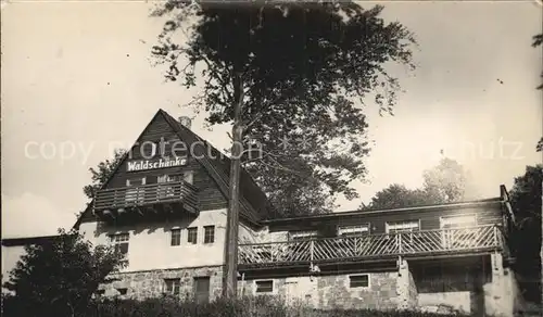 Klingenberg Sachsen Waldschaenke an der Talsperre Kat. Pretzschendorf