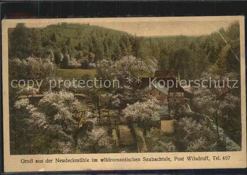 Wilsdruff Neudeckmuehle im Saubachtal Kat. Wilsdruff