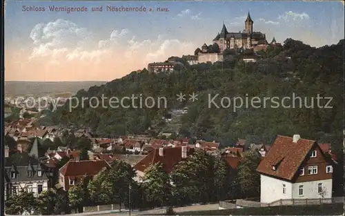 Wernigerode Harz Schloss und Noeschenrode Kat. Wernigerode