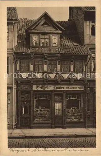 Wernigerode Harz Altes Haus in der Breitenstrasse Kat. Wernigerode