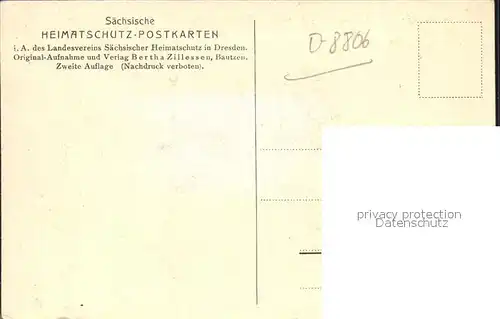 Oybin Ruine des Burgpfoertnerhauses Serie Saechsische Heimatschutz Postkarten Kat. Kurort Oybin