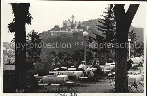 Wernigerode Harz Blick vom Garten des Kurhotels Lindenberg Schloss Kat. Wernigerode
