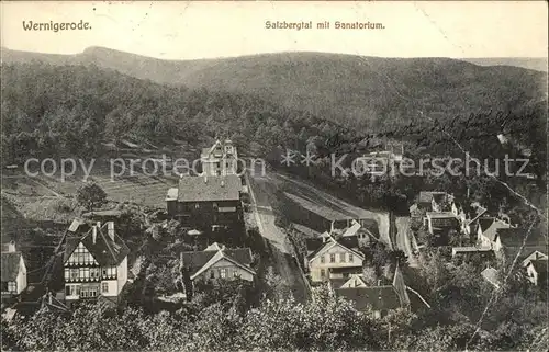 Wernigerode Harz Salzbergtal Sanatorium Kat. Wernigerode
